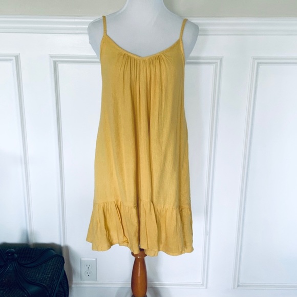 Billabong Babydoll Dress Cover-Up Yellow Size Medium NWT - Picture 5 of 15